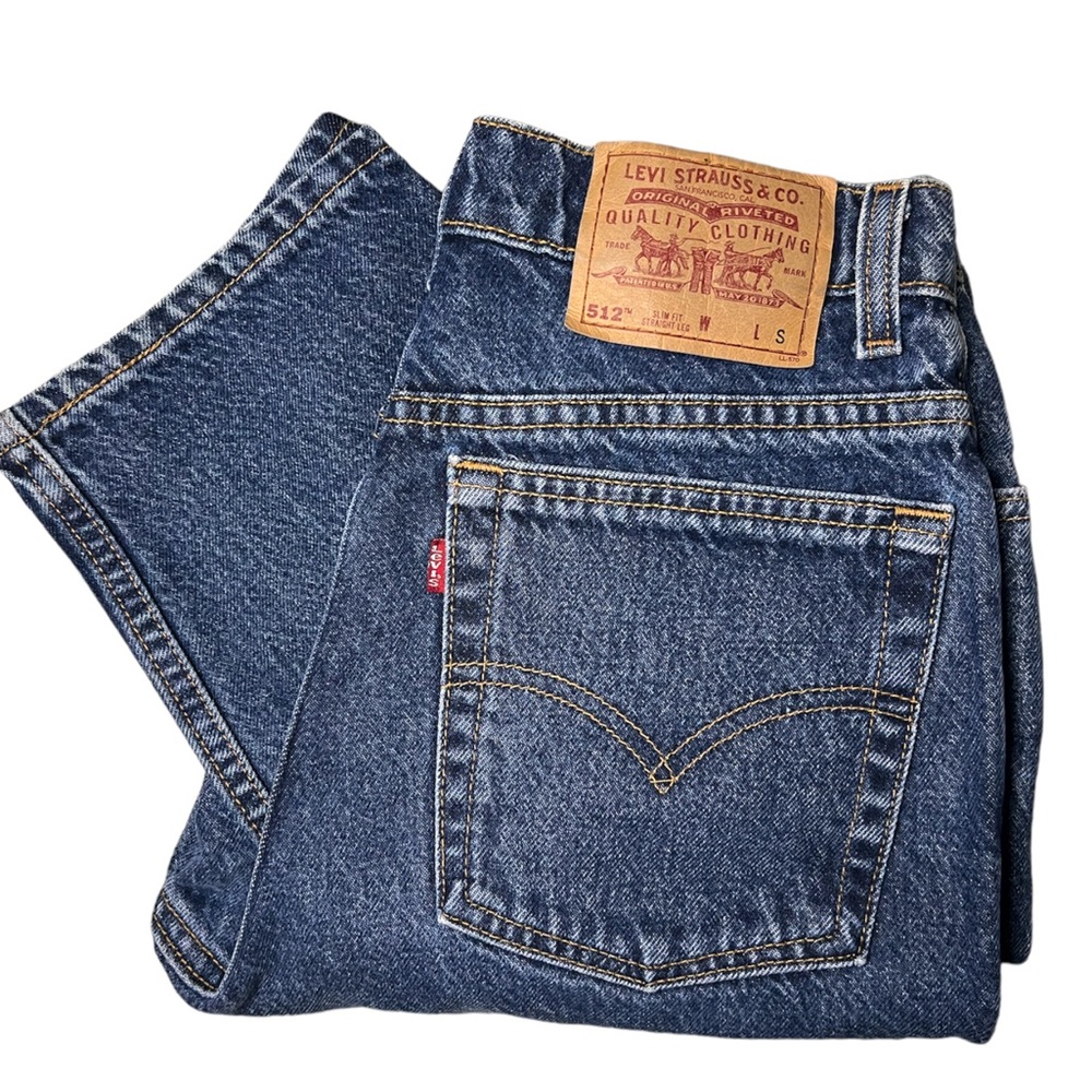 Levi 512 slim fit straight leg jeans